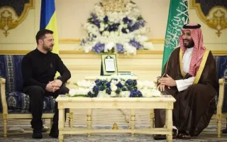 زلنسکی و بن سلمان پیرامون همکاری‌های امنیتی و «قرارداد پهپادی» به بحث پرداختند