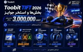 Toobit TIFT 2026: بخش‌ها و استخر جوایز ۳ میلیون دلاری
