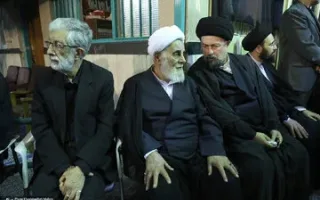 سید حسن خمینی در کنار حدادعادل/ گفت‌وگوهای ناطق نوری و حدادعادل، سوژه عکاسان شد/ نقویان نیز حضور داشت + عکس‌ها