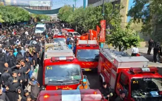 نجات ۲۰۰ نفر از ساکنان یک مجتمع اقامتی_تجاری از حادثه آتش سوزی در مشهد