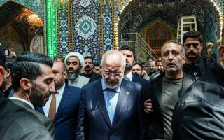 تصاویر؛ قالیباف در حرم حضرت عباس (ع)