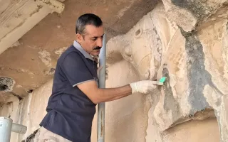 آرامگاه خشایارشاه و کتیبه داریوش تحت بررسی تخصصی کارشناسان حفاظت و بازسازی