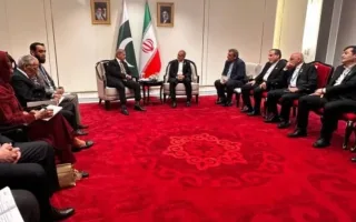 دیدار رهبران ایران و پاکستان در حاشیه اجلاس سران سازمان همکاری شانگهای