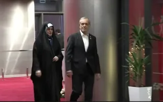 حضور پزشکیان در مراسم افتتاحیه رقابت‌های جهانی عشایری در بیشکک