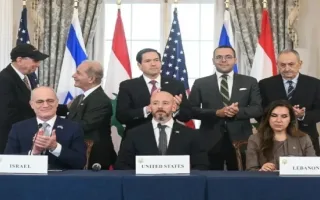 هفتمین دور مذاکرات مستقیم لبنان و اسرائیل در رم