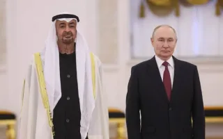 پوتین با رئیس امارات درباره مسائل خاورمیانه گفتگو کرد