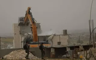 صهیونیست‌ها منزل یک فلسطینی را در منطقه بیت لحم ویران کردند