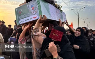 مراسم وداع با پیکر پاک شهدای سیریک