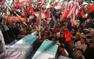 وداع با اجساد پاک جانباختگان گردهمایی‌های شبانه در مشهد