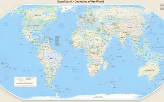 سازمان ملل نقشه جدید جهان را تصویب کرد؛ اندازه کشورها تغییر کرد