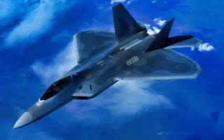 جنگنده F-22 Raptor در صحنه‌ای نابرابر می‌جنگد که برای آن پیش‌بینی نشده بود