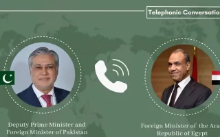 گفت‌وگوی تلفنی میان اسحاق دار و عبدالعاطی در خصوص مسائل دوجانبه و منطقه‌ای