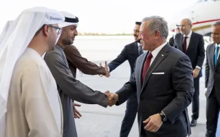 عبدالله دوم و بن زاید در ابوظبی همزمان گرد هم آمدند