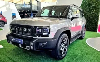 شاسی بلند آفرودی تیسان T02 تیگارد موتور در نمایشگاه خودرو تهران رونمایی شد