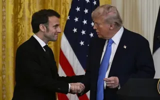 ماکرون به تبادل نظر مثمر ثمر با ترامپ اشاره کرد