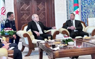 پذیرایی وزیر کشور الجزایر از پزشکیان در توقف موقتی در فرودگاه الجزیره