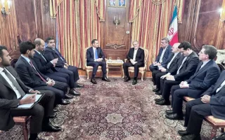 ملاقات نخست‌وزیر قطر با رئیس‌جمهور ایران