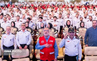 مراسم تجلیل از روز آتش‌نشانان