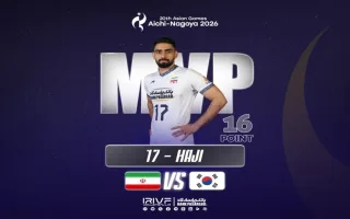 حاجی پور، برترین امتیازآور ایران در مقابل کره جنوبی