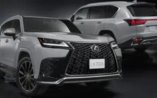 لکسوس LX F Sport با موتور توانمند و سیستم تعلیق ارتقا یافته در ژاپن رونمایی شد