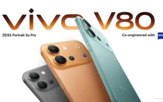 ویوو V80 با باتری عظیم ۷۲۰۰ میلی‌آمپری و نمایشگر سریع ۱۴۴ هرتزی معرفی شد