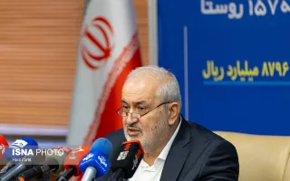 عباس علی‌آبادی، وزیر نیرو در مراسم عملیات آبرسانی به روستاهای استان‌های زنجان و لرستان
