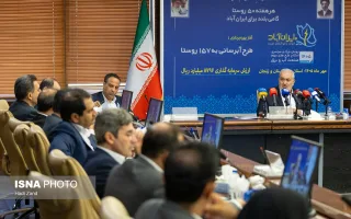 عباس علی‌آبادی، وزیر نیرو در مراسم عملیات آبرسانی به روستاهای استان‌های زنجان و لرستان