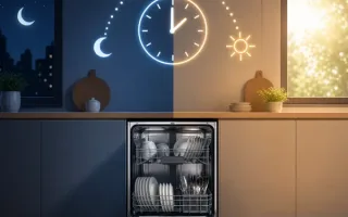 بهترین زمان استفاده از ماشین ظرفشویی؛ صبح یا شب؟