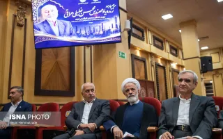 حجت الاسلام مجید انصاری، معاون حقوقی رئیس‌جمهور در مراسم گرامیداشت زنده‌یاد مهندس محسن خلیلی عراقی