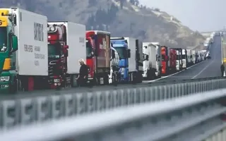 ایستایی دهها هزار کامیون در مرزهای ورودی