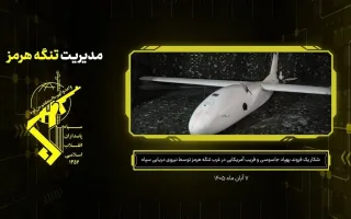 شکار یک نوع پهپاد تجسسی و فریب دهنده آمریکایی در غرب تنگه هرمز
